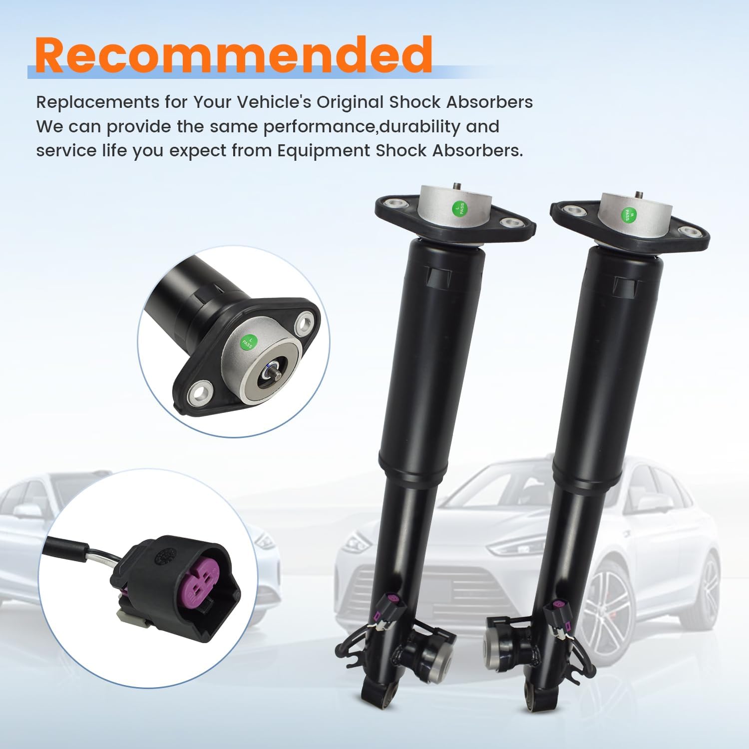 Rear Strut Shock Absorber Assembly Fit for 2010-2016 Cadillac SRX 2.8L 3.0L 3.6L,12823605 20853197 20953566, 2PCS(Rear)