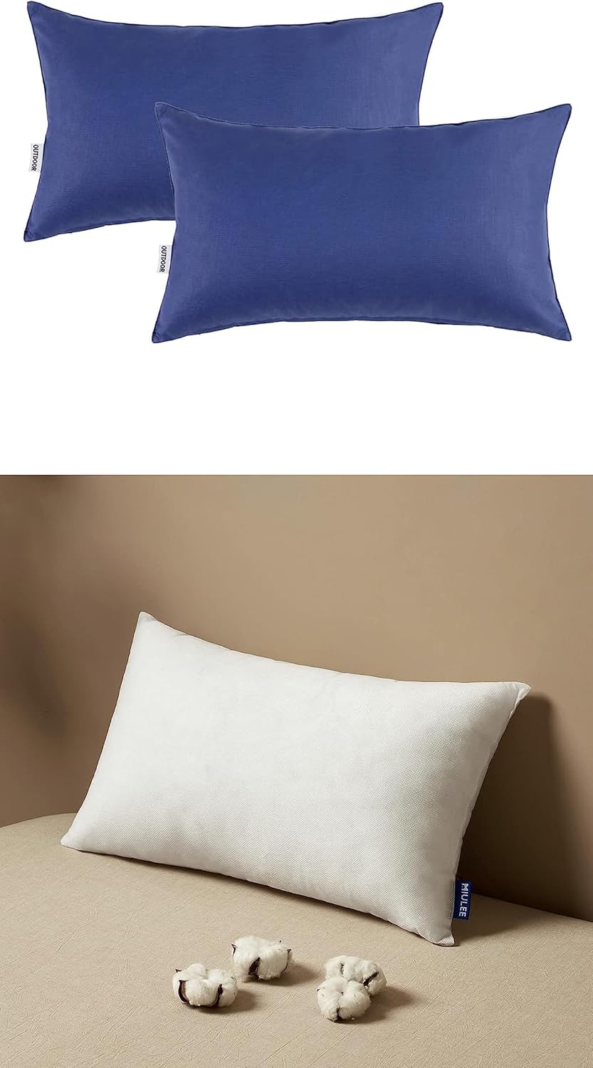 MIULEE Pack of 2 Decorative Outdoor Waterproof Pillow