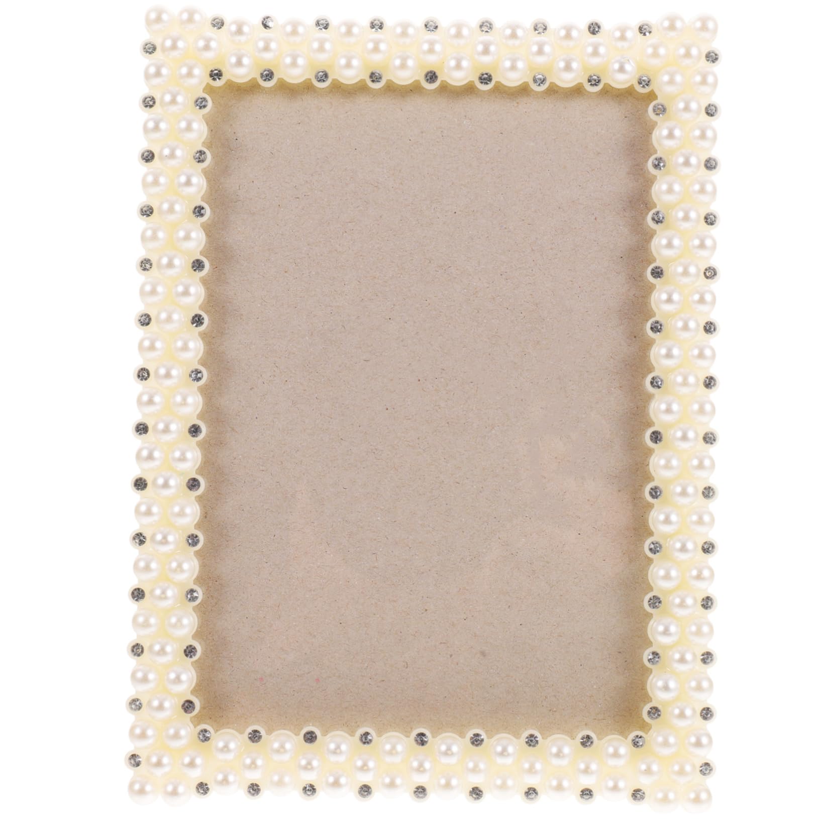 Levemolo Pearl Wedding Anniversary with Pearl Design, Resin and Glass Material 5x7 Inch Photo Frame Rounded Edges, Stand Stably on Desktop, for Parties and Traveling