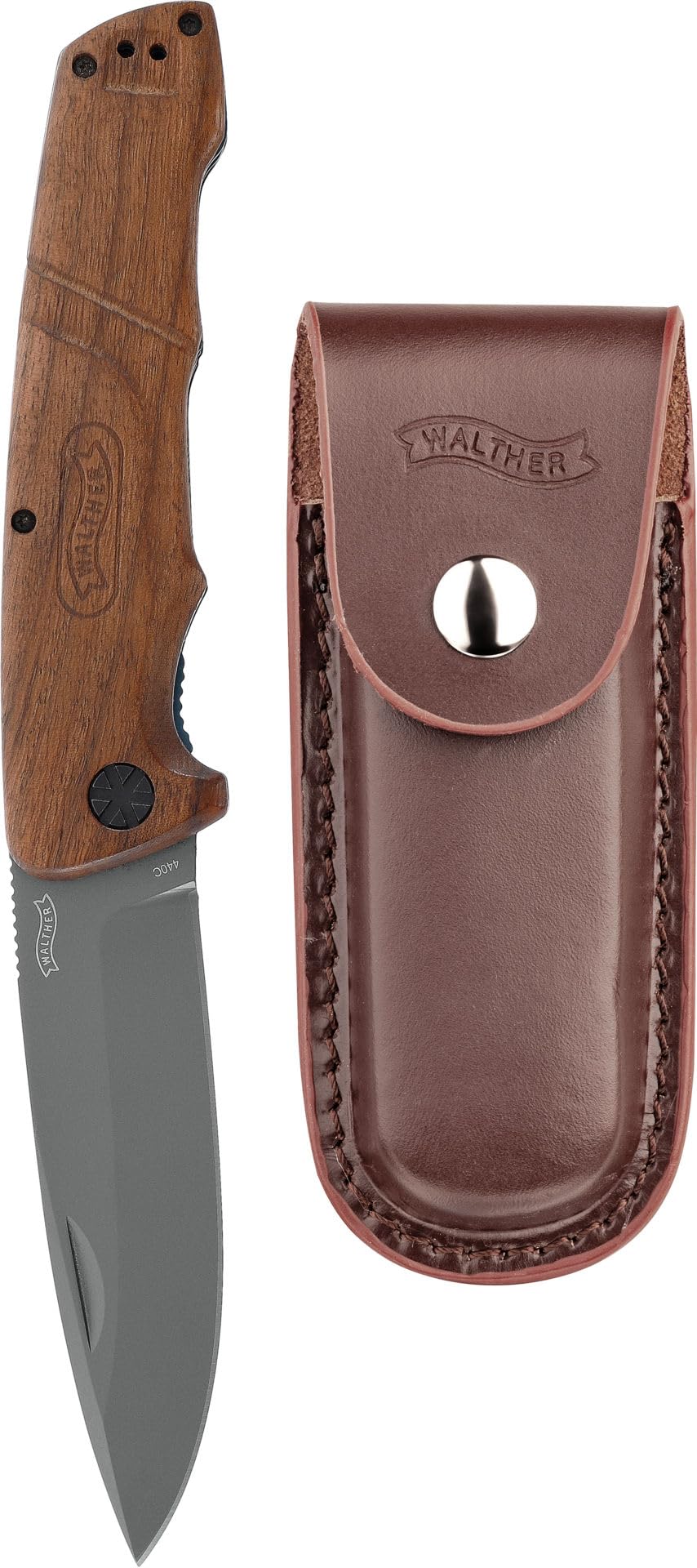 Walther Klappmesser BKW 7, 440C Stahl, Linerlock, inkl. Holster