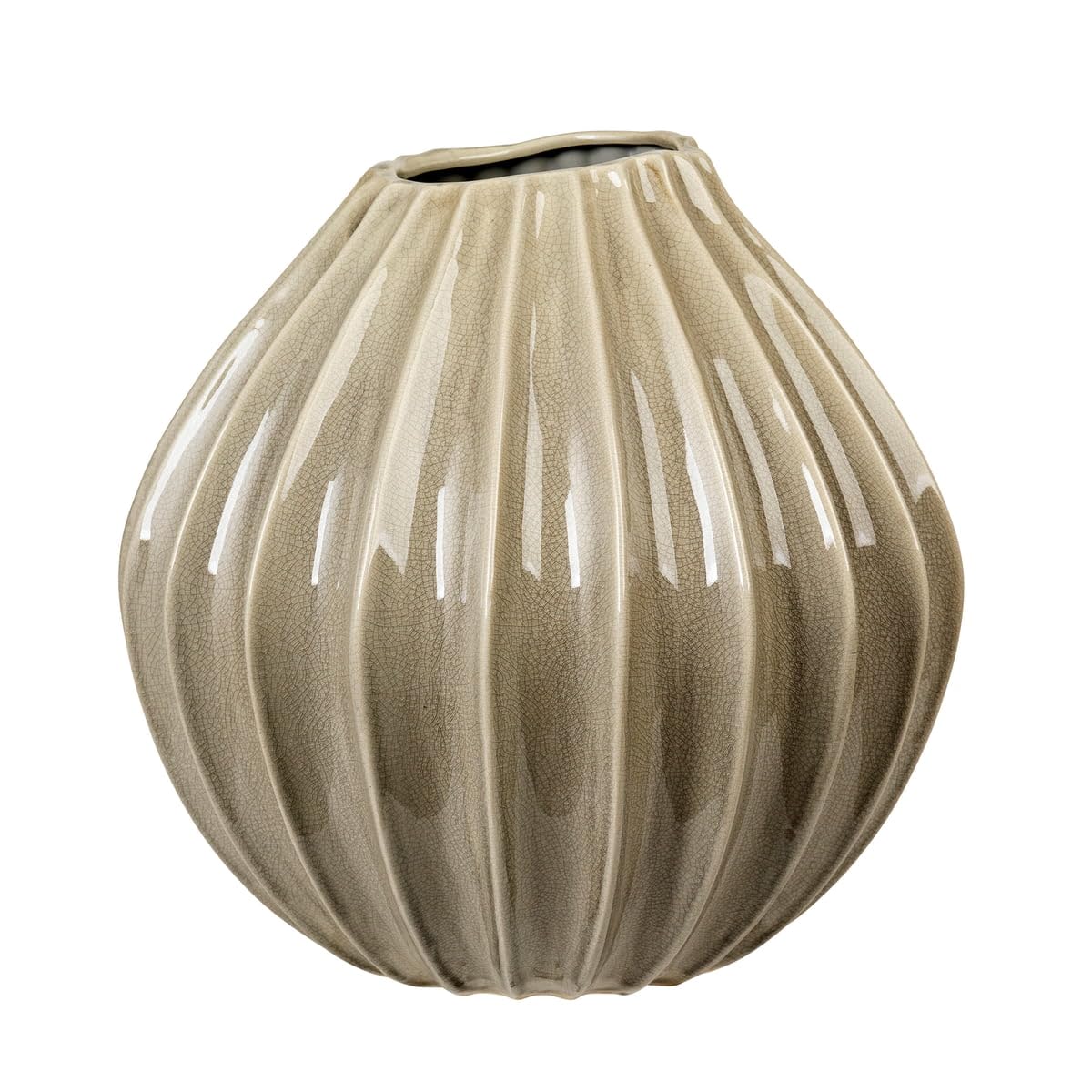 Broste Copenhagen 14445170 Vase, Keramik, Beige