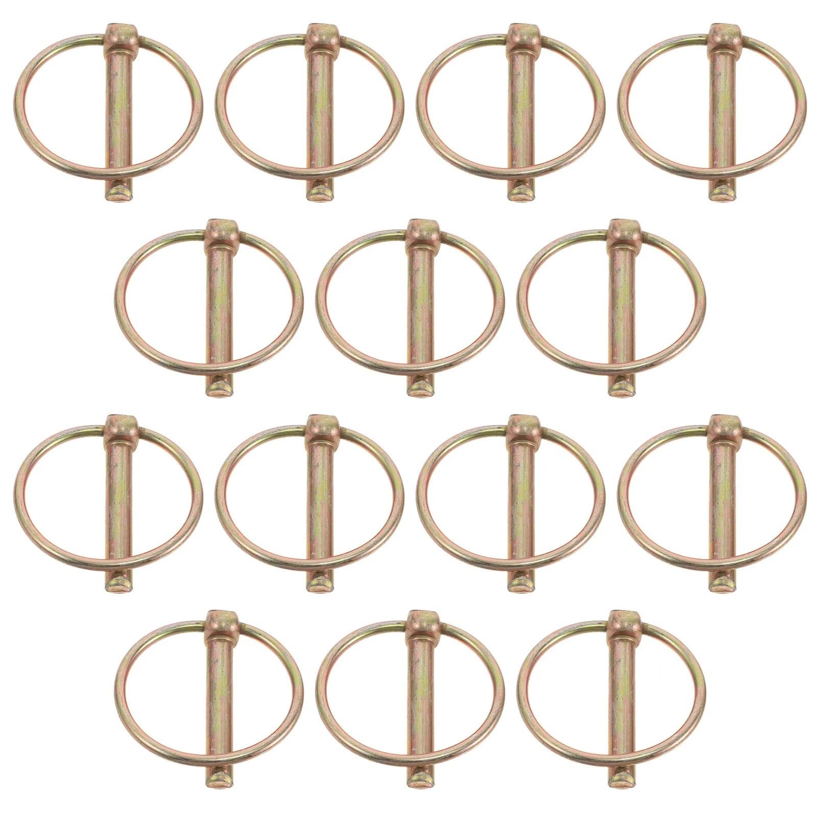 Abschleppstift 20-teiliges Hochleistungs-Anhängerkupplungs-Sicherheitsnadel-Set, hochfester Stahl, Lynch-Nadeln for LKW, Traktoren, Anhänger, Bootskipper für Abschleppen(6X5X1.5CM)