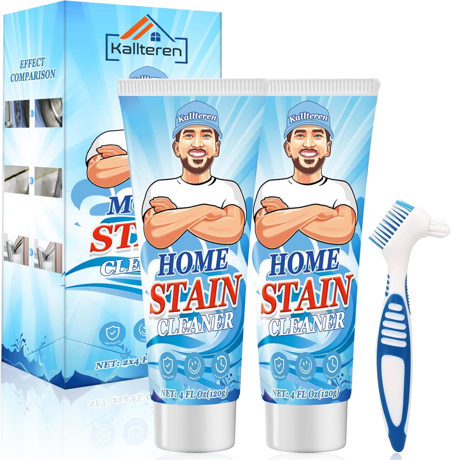 Mold Remover Gel, 2 Pack Washing Machine Cleaner for Front