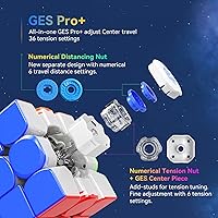 Vista 5 de GAN 12 Maglev UV, Cubo de velocidad adhesivo 3x3 sin pegatinas Gans 56mm, cubo mágico de rompecabezas, juguetes para niños, adolescentes y adultos