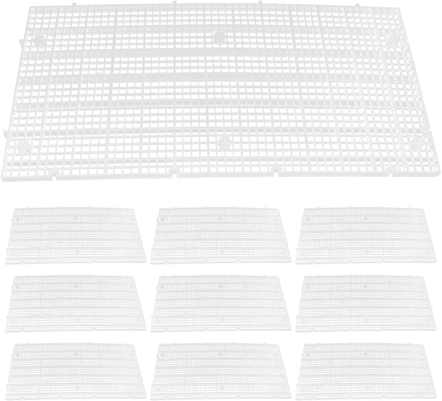 15Pcs Fish Tank Divider, Aquarium Plastic Grid Egg Crate, 11.5x6 Bottom Filter Tray for Betta or Breeding Partition, Tank Partition & Separation, Easy Cuttable