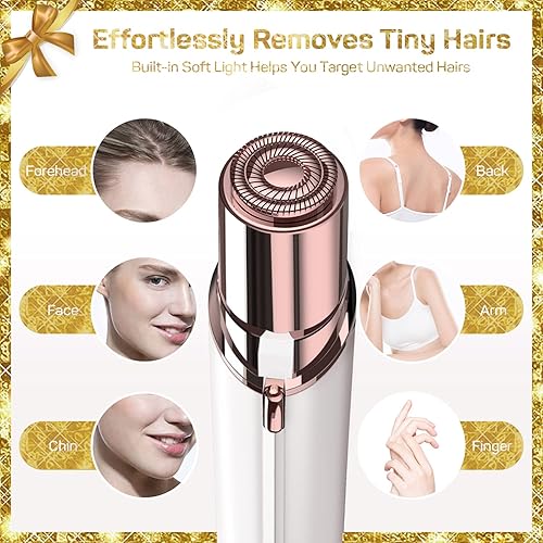 Miniatura 2 de Depilación facial para mujeres (con 2 cabezales de repuesto), removedor de vello facial impecable, dispositivo de depilación, el mejor regalo para