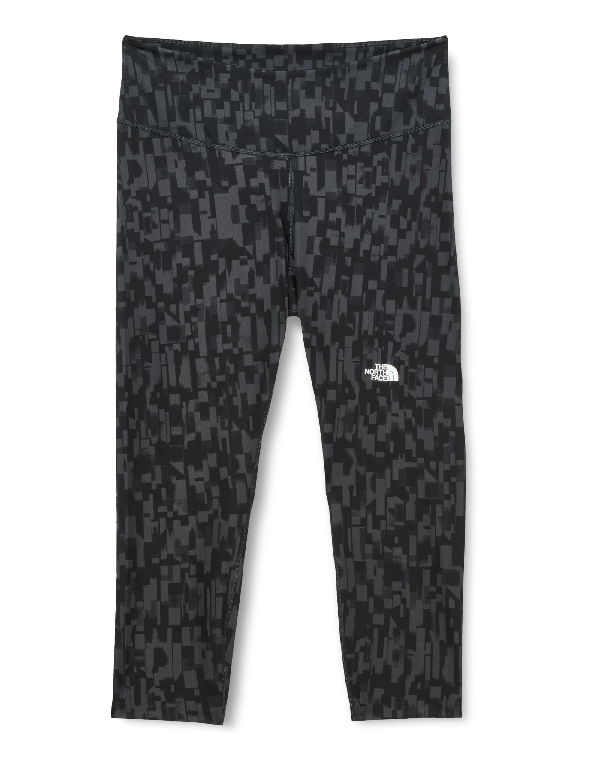 The North Face Women's Plus Flex High Rise 25In Print Leggings, Asphalt Grey Patchwork, 44-46