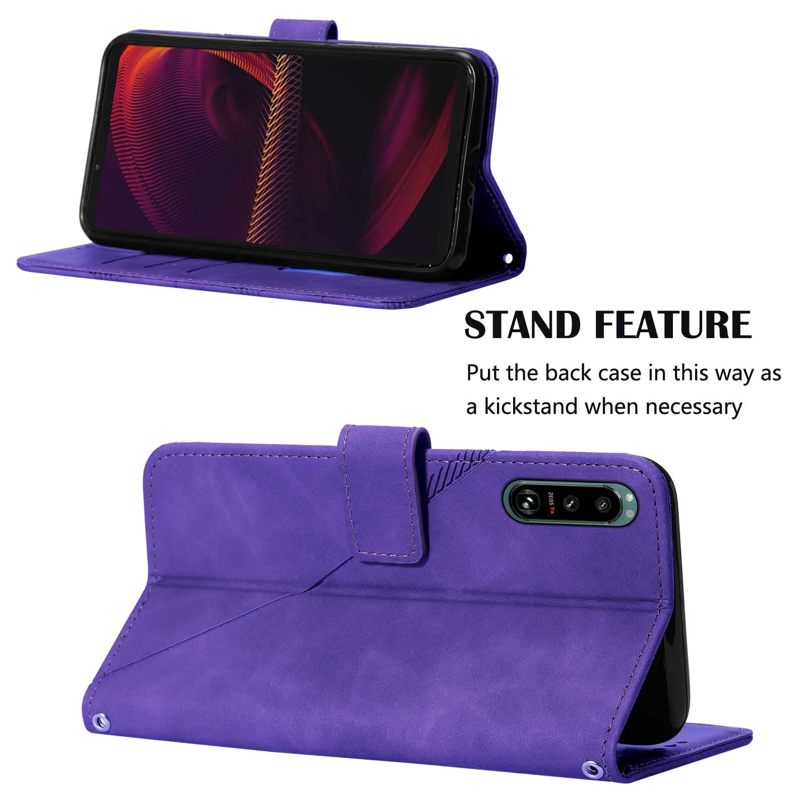 Klapber Case For Sony Xperia 5 III Phone Case, Sony Xperia 5 III Leather Wallet Case - View #2