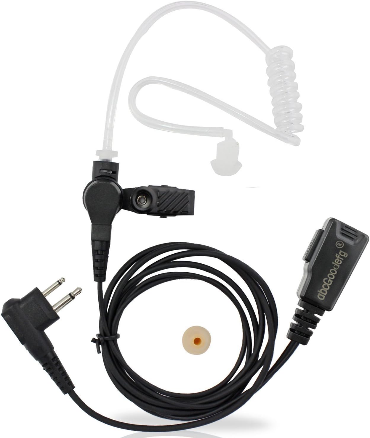 abcGoodefgCP200D CP100D Earpiece for Walkie Talkie Radio for Motorola R2 CP200 CP185 CLS1410 CLS1110 BPR40 BPR40D DTR700 RDU4100 RDU4160D RMU2040 RMU2080D CLS CP (1 Pack)