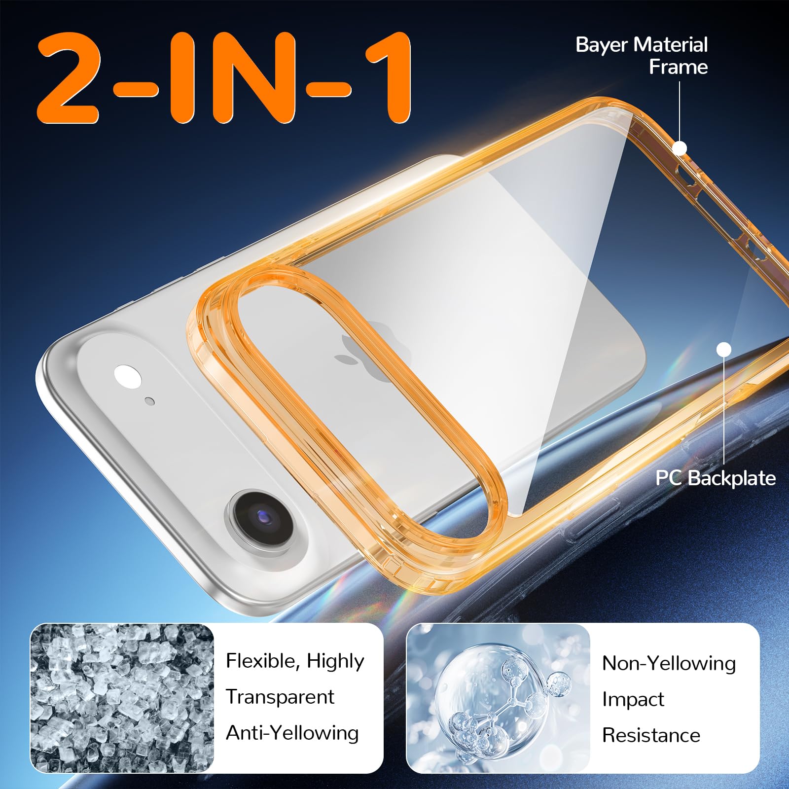 Clear Case for iPhone 15, Ultra Thin, Shockproof TPU Cover, Anti-Yellowing, Crystal Clear, Phone Case for Apple iPhone 15 - Clear — view 272