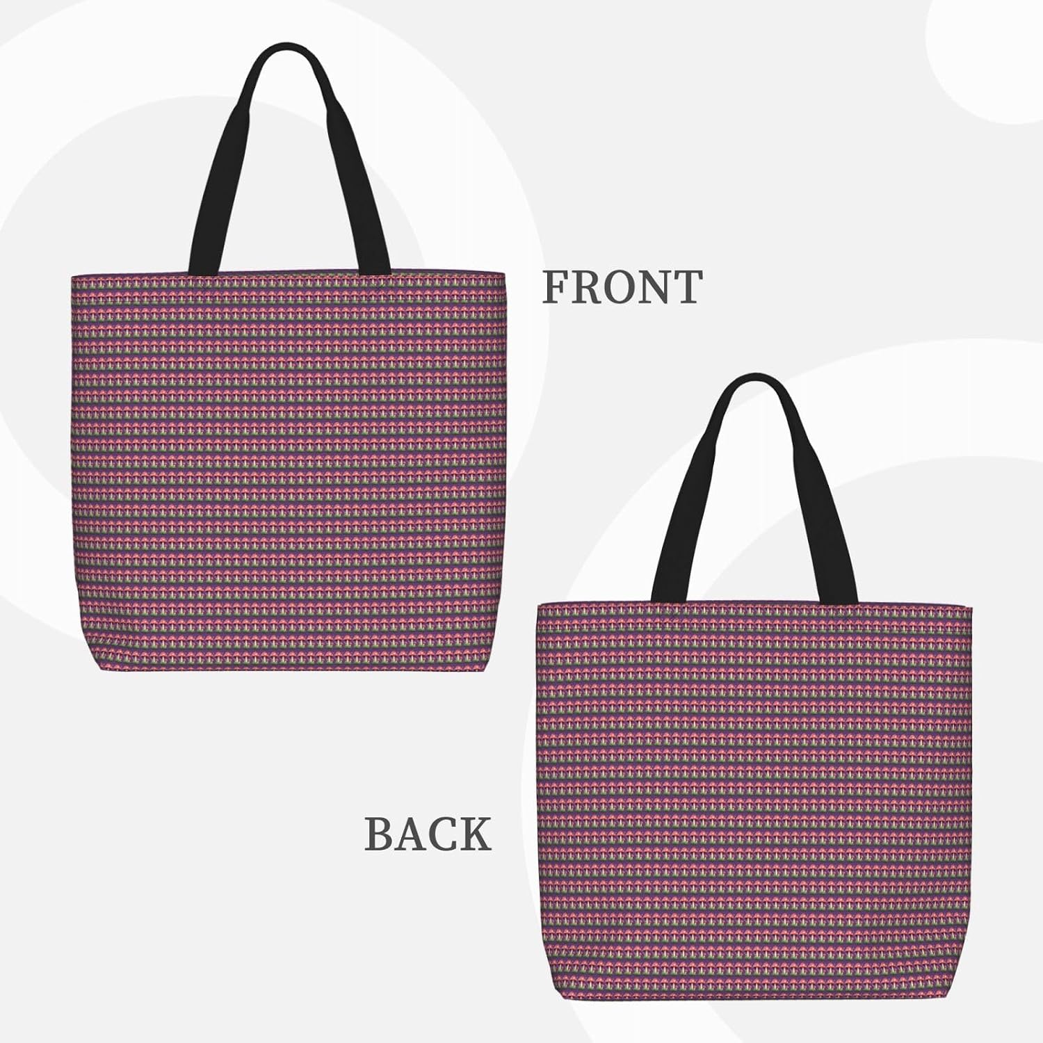 Magic Red Mushroom Print Eco-Friendly Tote Lightweight Grocery Bag Daily Commuting Travel Beach Gym Use