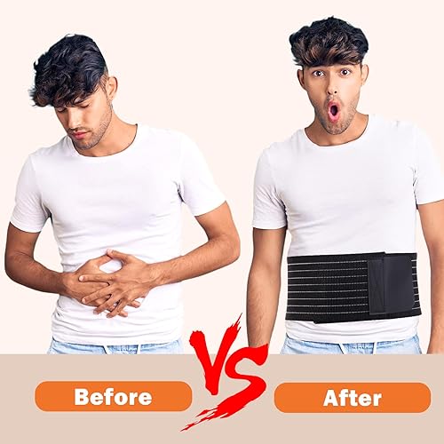 Miniatura 3 de Cinturón de hernia umbilical para hombres y mujeres, cinturón de hernia abdominal para hombres, cinturón de soporte de hernia de ombligo con