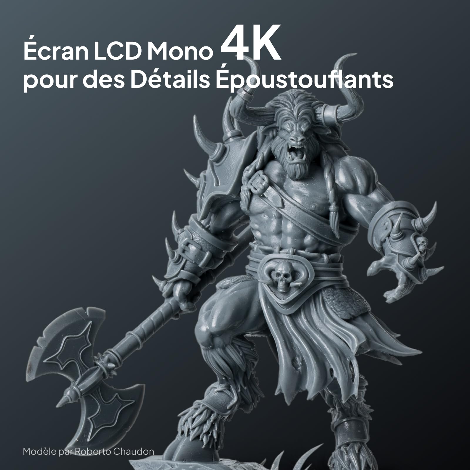 ELEGOO Mars 5 Imprimante 3D Résine avec Écran LCD Monochrome 4K, Nivellement Automatique, Autocontrôle, Resin 3D Printer pour Débutants, Facile à Utiliser, Taille d'impression de 143,43x89,6x150 mm³