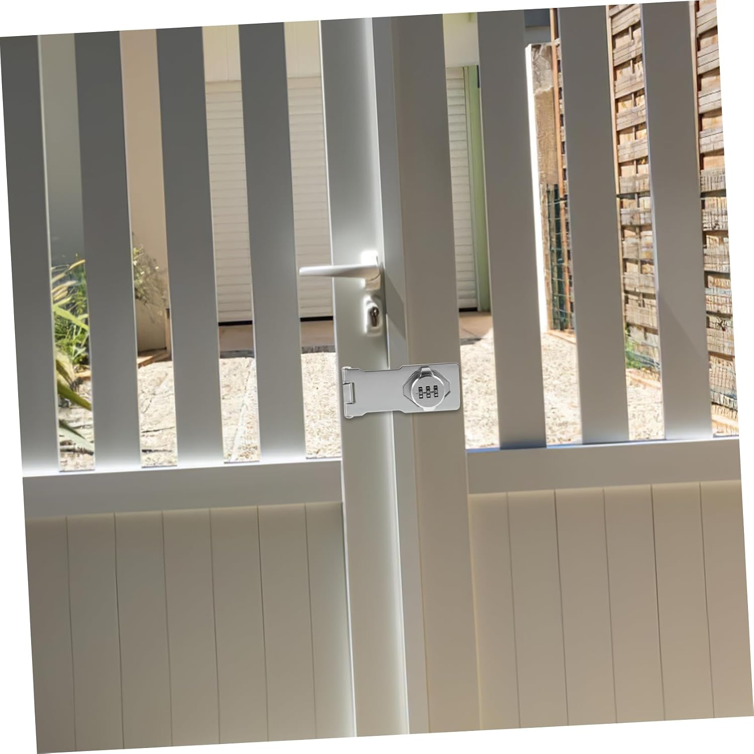 Password Clasp Lock for Small Doors Cabinets Barn Doors Metal Latch Lock Safe Installation Construction Wide Usage Enhance Decor