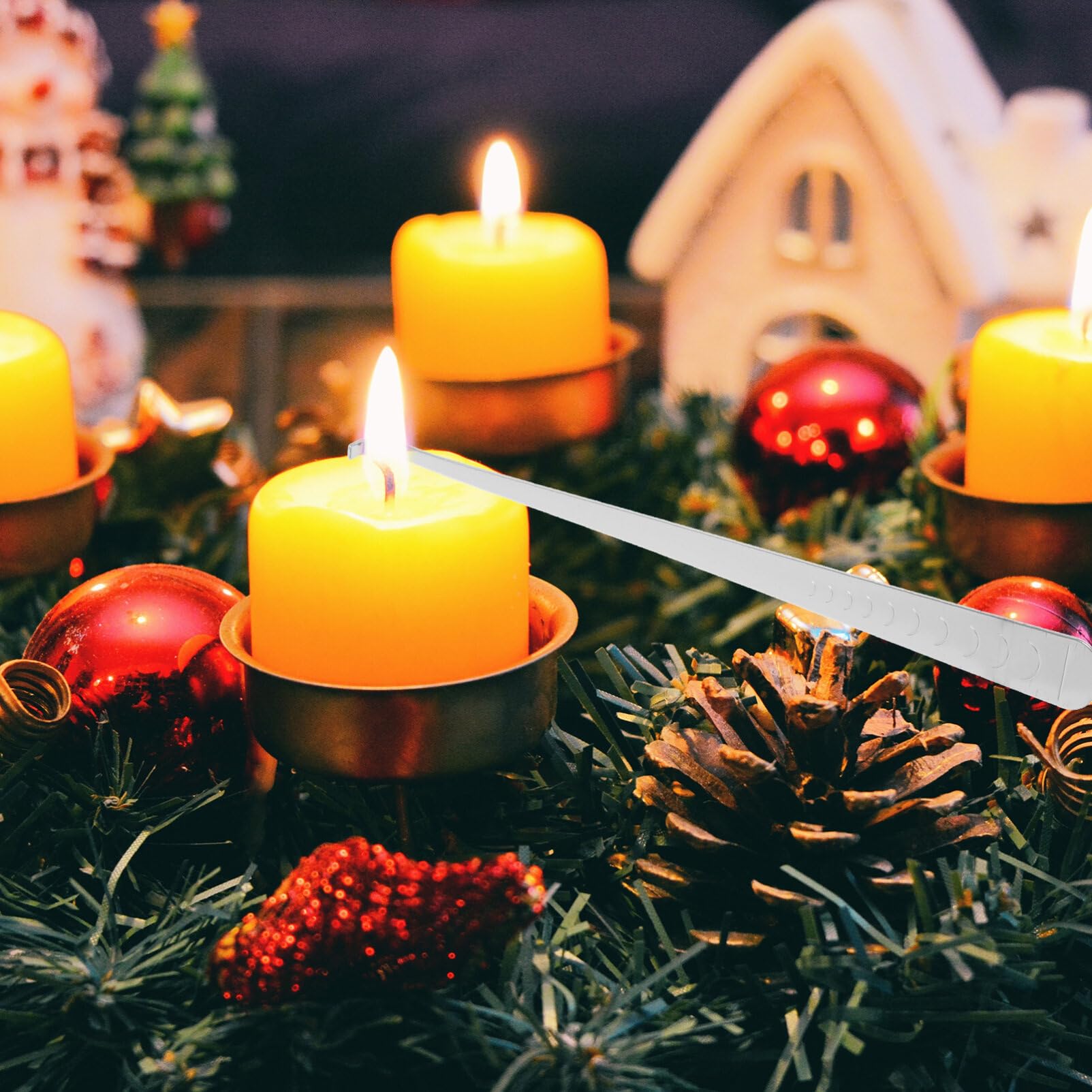 LALAFINA 2pcs Candle Wick Dippers Easter Cross Design Stainless Steel Wick Hook Candle Extinguisher Aromatherapy Candle Wick Dipper for Putting Out Candle Flame