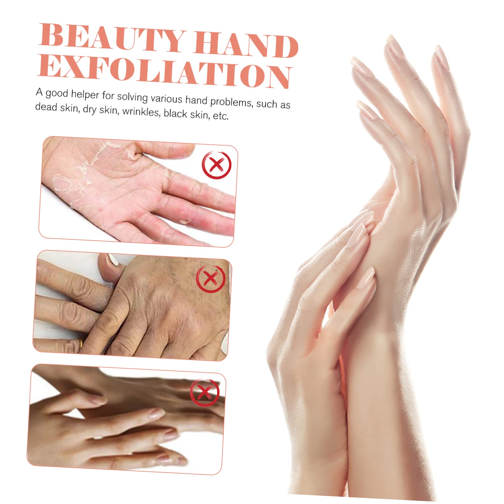 Gogogmee 2 Pairs Moisturizing Gloves Portable Lotion Gloves Sunscreen for Hand Care Professional Beauty Gloves for Dry Hands