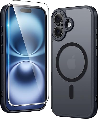 Miniatura 42 de Fntcase Funda para iPhone 15 Plus y 14 Plus de 6.7 pulgadas, magnética, a prueba de golpes de grado militar, antiamarilleo, delgada, protectora