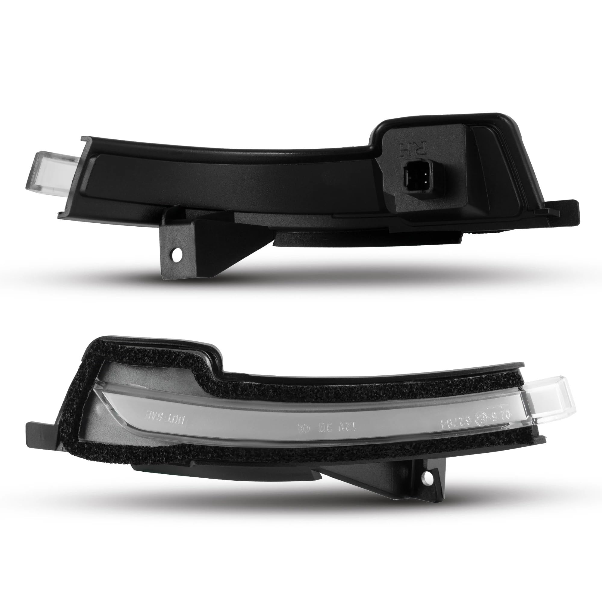 2 sztuk dla Ford Mustang S550 2015 LHD samochód dynamiczny włączony kierunkowskaz migacz sekwencyjne boczne lampy lustrzane światła(Smoked lens)