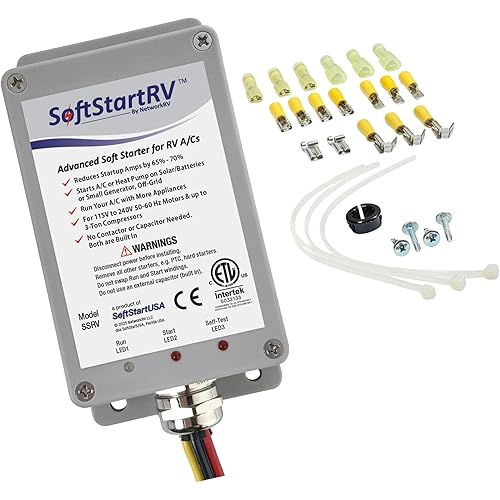 SoftStartRV Soft Start for RV Air Conditioner, RV AC Soft Start Kit for Air Conditioner, Easy Start Even with a Small Generator, 100% Waterproof, Trailer Camper, Motorhome HVAC -NetworkRV