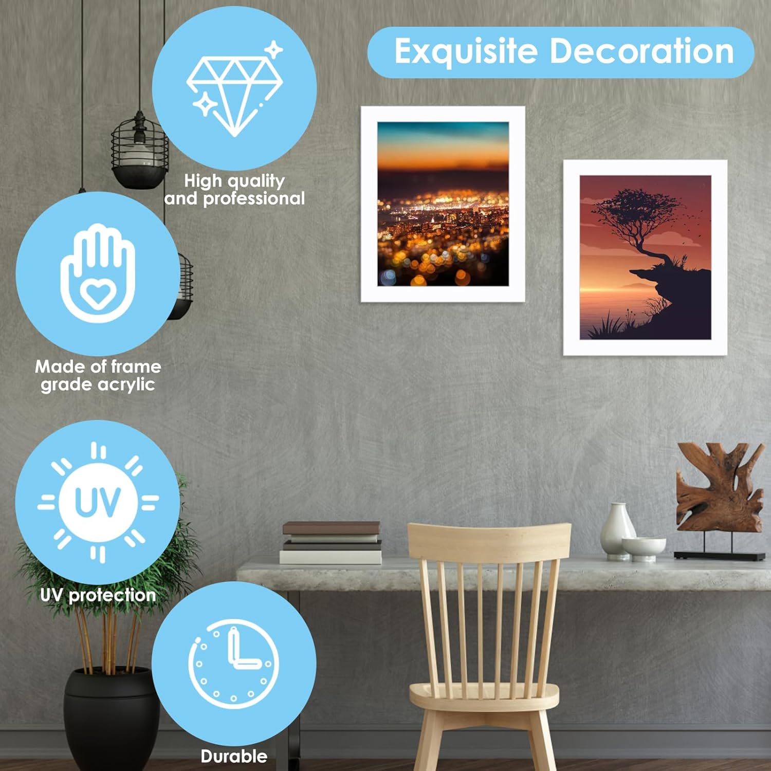 10 Pack White Pre-Cut 10x12 Picture Mounts for 8x10 Pictures Display, Frame Mattes Photo Frame Mat Bevel Photo Board Show Kit for Photos, Prints, Artworks - Image 5