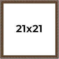 Vista 123 de Marco de fotos completo de madera dorada envejecida de 16 x 20 pulgadas con plexiglás acrílico UV, parte trasera de tablero de espuma y accesorios