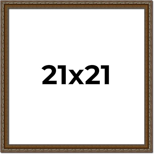 Miniatura 123 de Marco de fotos completo de madera dorada envejecida de 16 x 20 pulgadas con plexiglás acrílico UV, parte trasera de tablero de espuma y accesorios