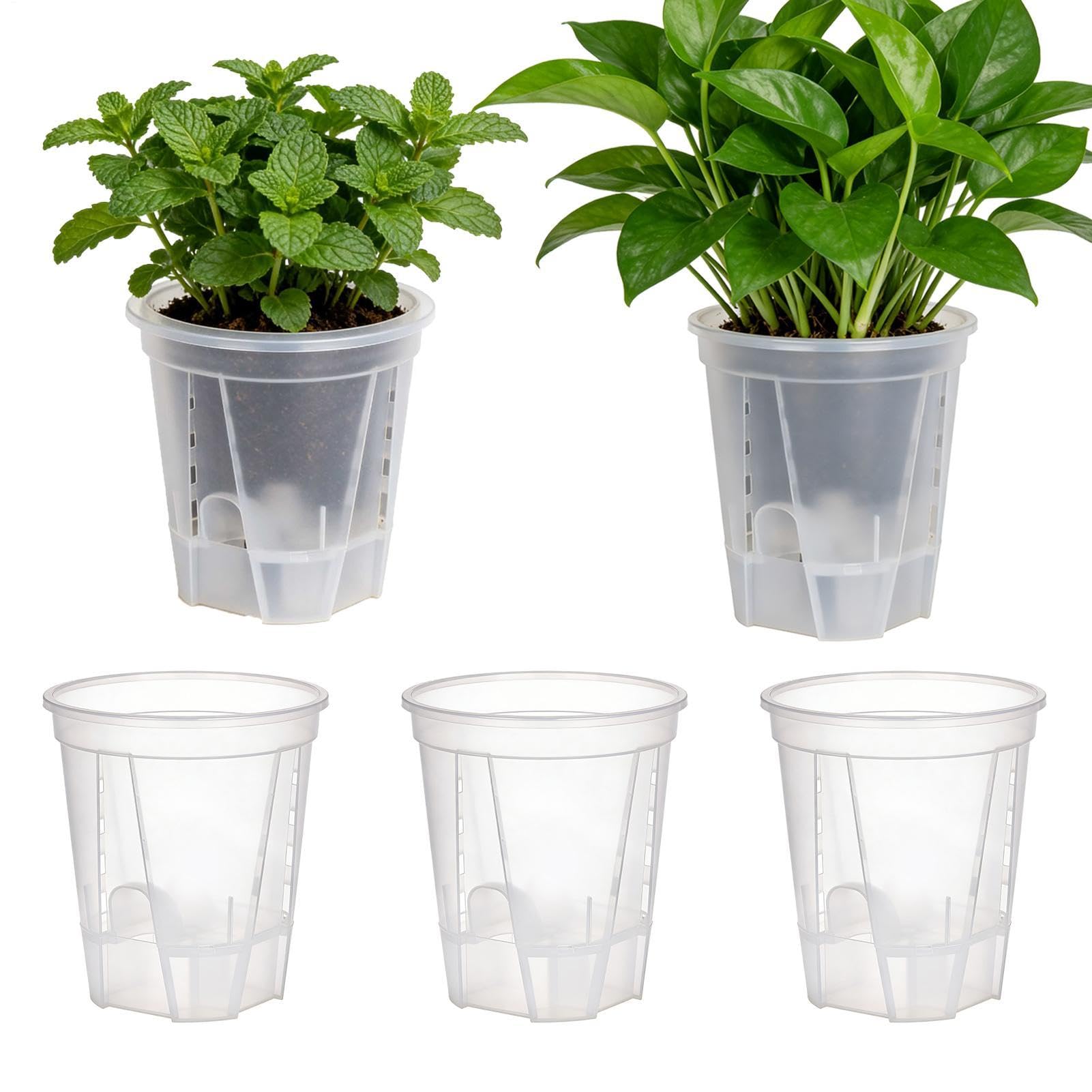 Jardinieres a Arrosage Automatique pour d'Interieur 5 Pots Modernes avec