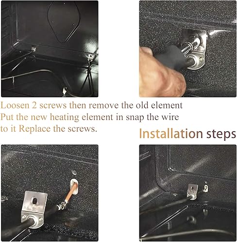 Miniatura 6 de 316075103 316075104 Elemento calefactor de horno para Frigidaire Kenmore 790 reemplaza 316075102 PS438018 AP2125026 FEF366EMD FEF366ECD FEF326FSE