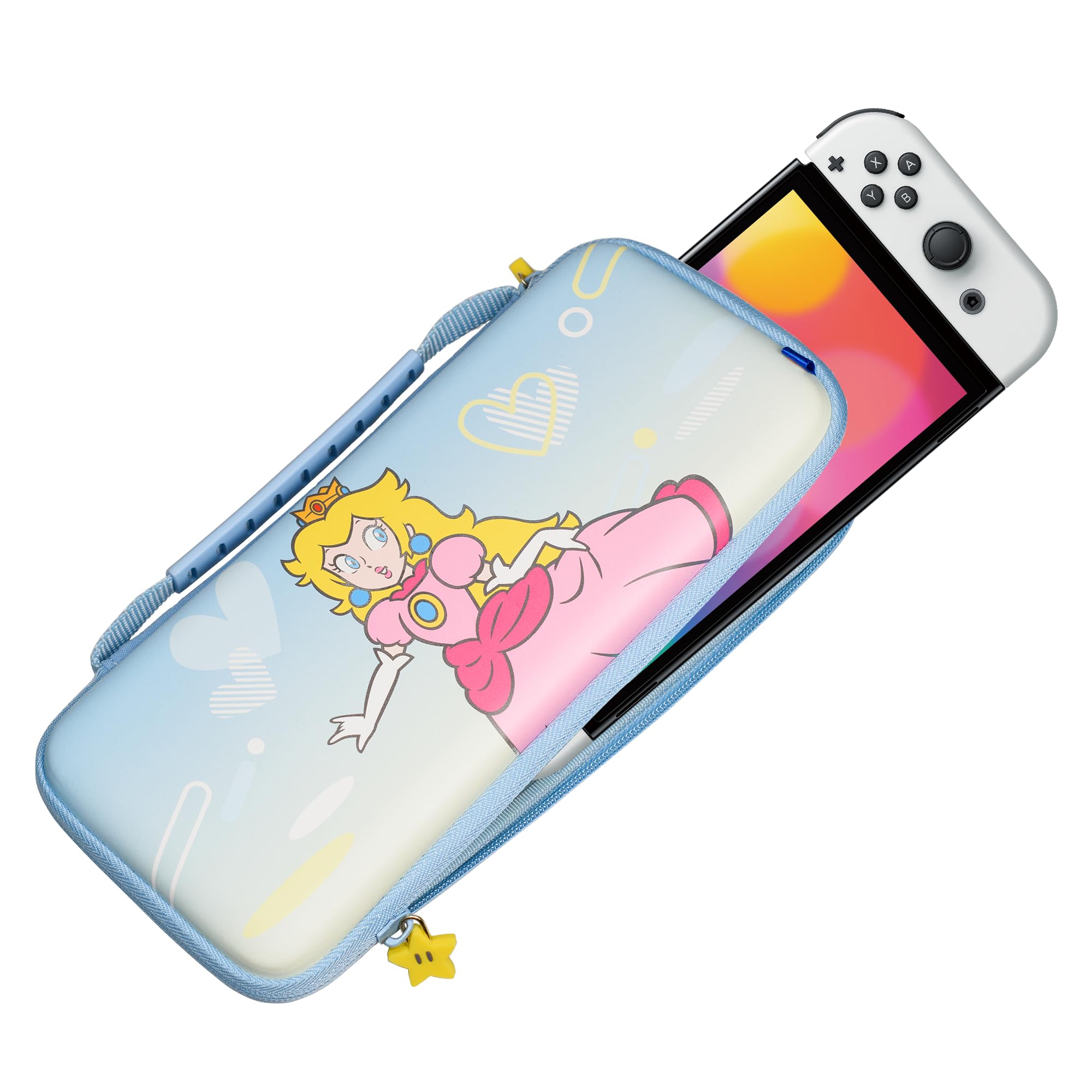 HORI Custodia sottile e resistente (City Pop Peach) per Nintendo Switch, con licenza ufficiale Nintendo