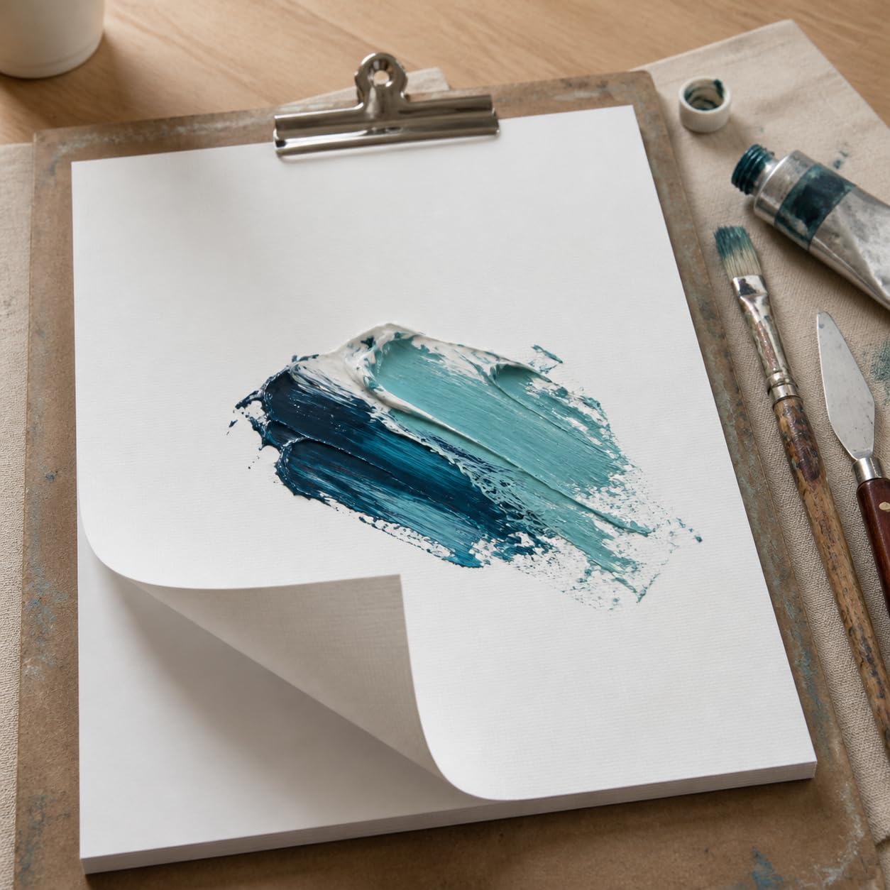 Papier à Peindre 600 g Texture Lin, Papier texturé 4K - 20 feuilles