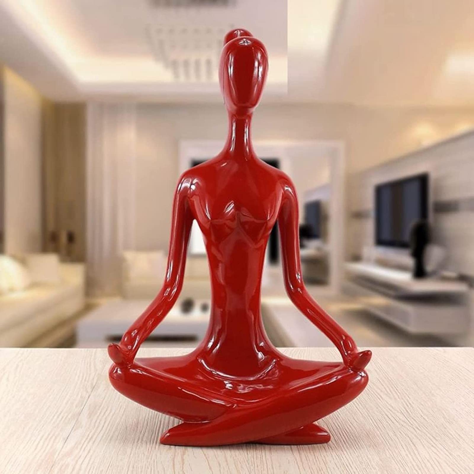 HAO JH Sculptures & Statues Yoga Decorative Resin Handicrafts Ornaments Jewelry Wedding Room