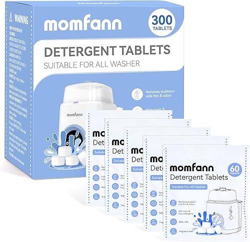 300 tabletas profesionales de detergente de limpieza profunda para todas las lavadoras de biberones, tabletas para lavadora de biberones,