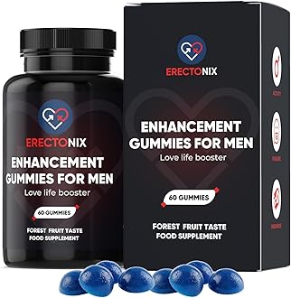 ERECTONIX 60 Gummies for Men - with Maca Root, Tribulus and More - Designed to Boost High Stamina - Men’s Strong Dietary Supplement UK Original