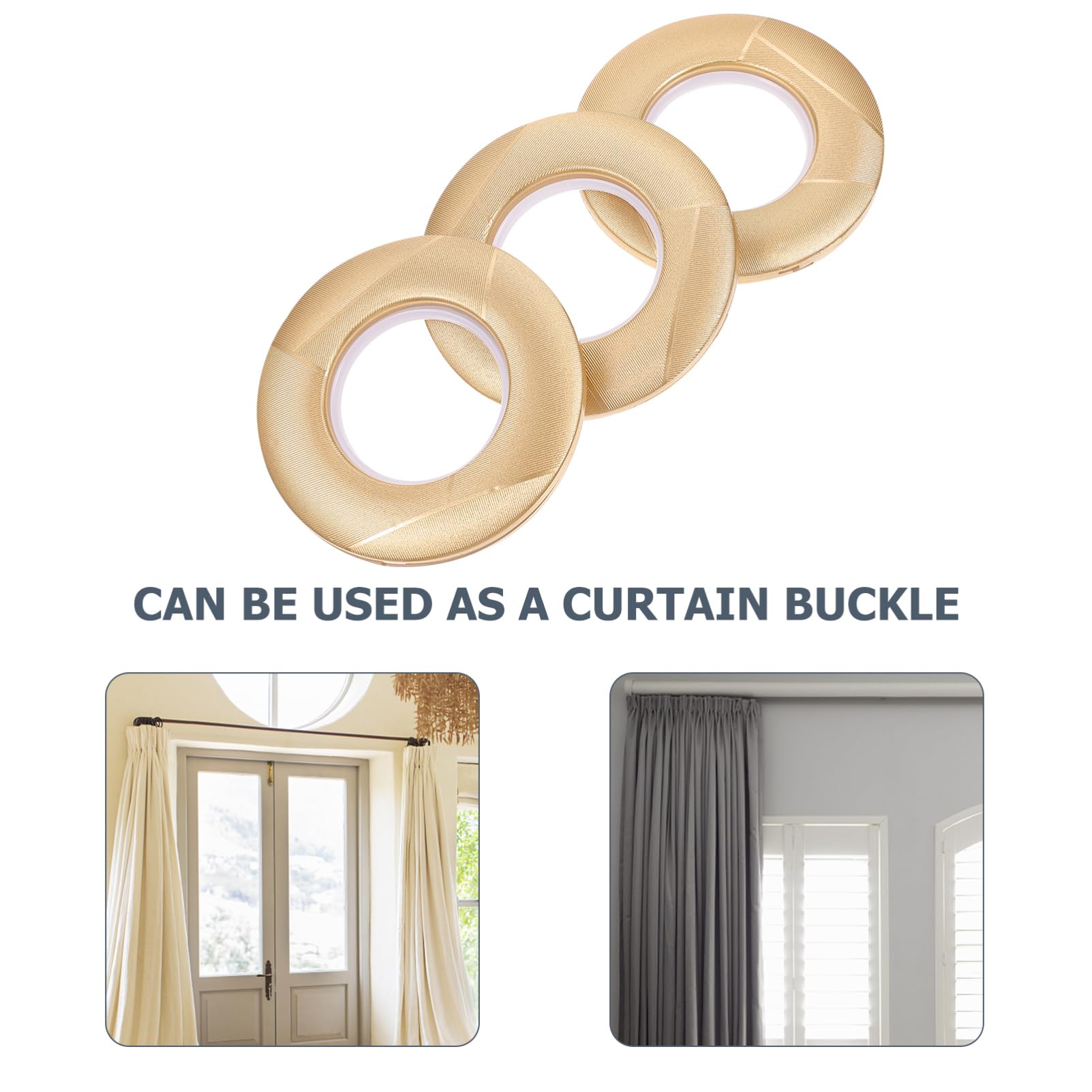MAGICLULU 80 Stück Vorhang Ösenringe aus Pp mit Glatten Ecken und Selbstverriegelnder Funktion Gardinenringe für Wohnzimmer und Schlafzimmer