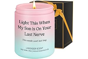 LEADO Funny Daughter in Law Gifts, Scented Candle with Sweet Message