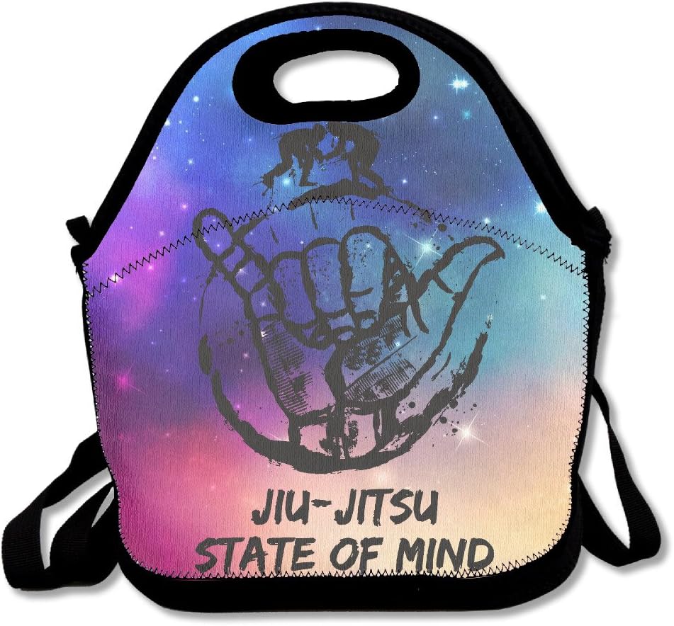 Jiu-Jitsu State Of Mind Lunch Bag Tote Handbag Food Container Cooler Organizer For School Work Outdoor
