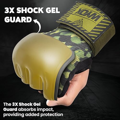 Miniatura 3 de Guantes interiores de boxeo, vendajes acolchados elásticos de gel debajo de los manoplas, soporte largo de muñeca para entrenamiento de artes