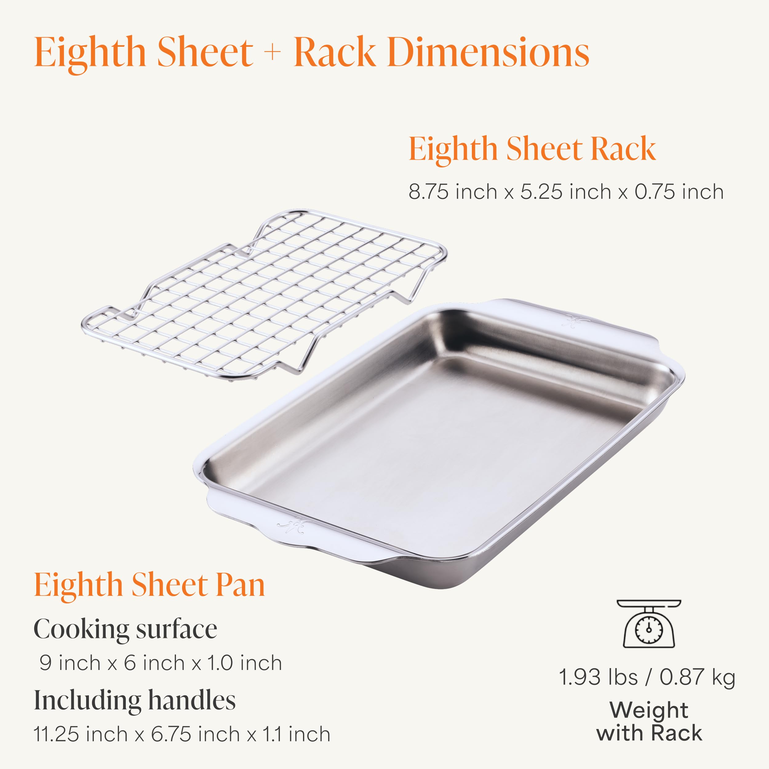 Hestan OvenBond Mini Sheet Pan & Rack Set -2 Hestan OvenBond Mini Sheet Pan & Rack Set -2