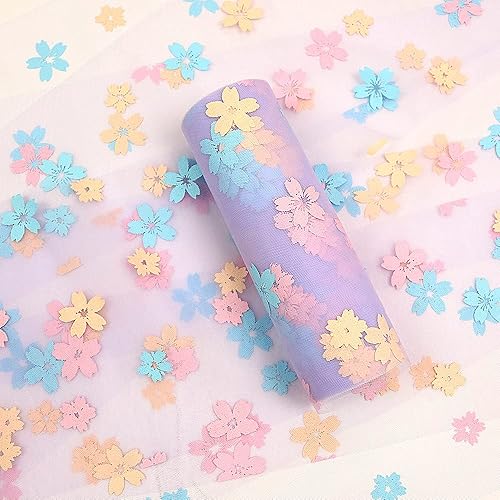 Miniatura 4 de Sakura - Rollos de tul Sakura de 6 pulgadas x 10 yardas (30 pies), rollos de tul morado, carrete de tela, tutú para manualidades, faldas de
