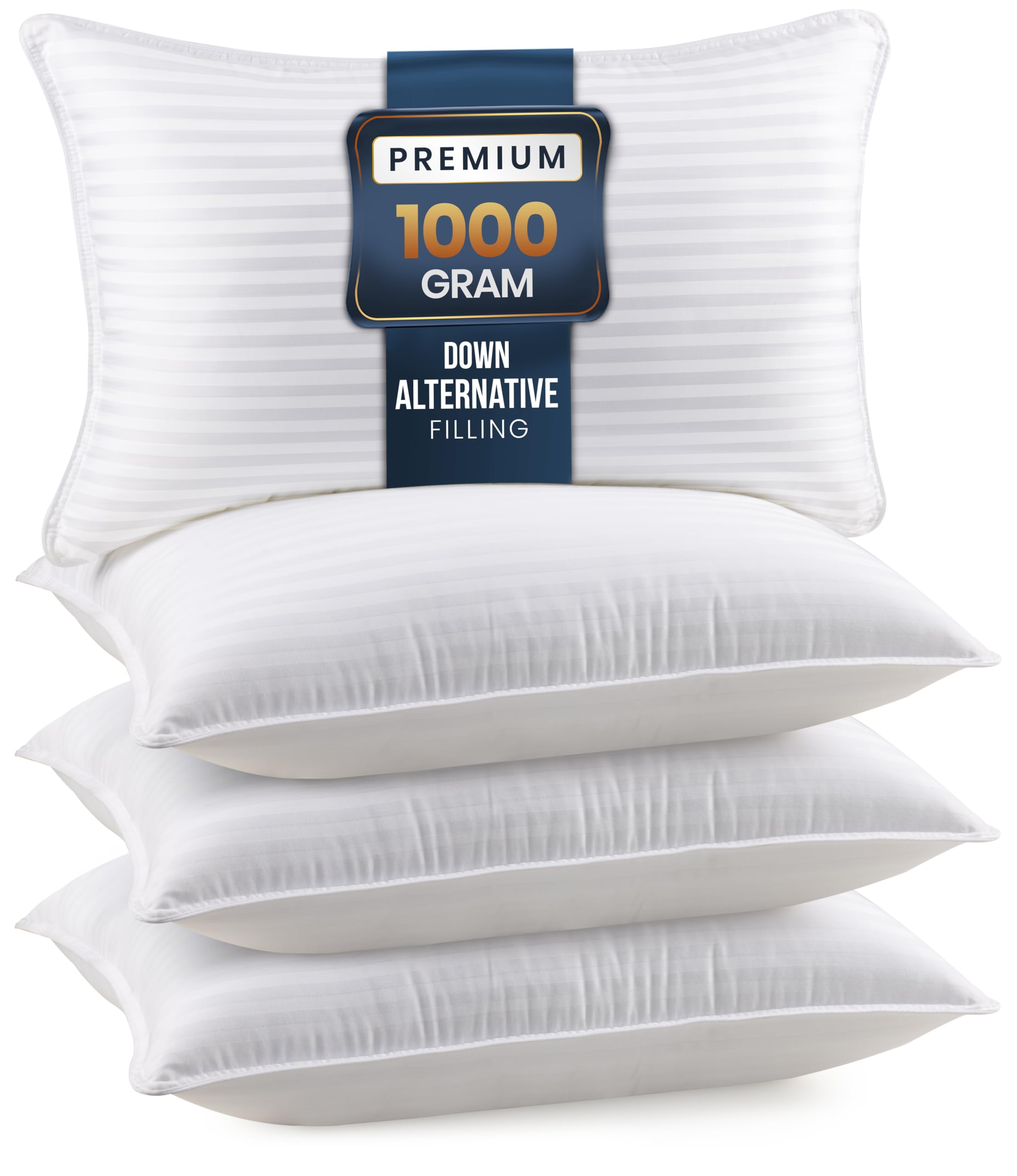 Utopia Bedding Hotel Bed Pillows Queen Size Set of 4