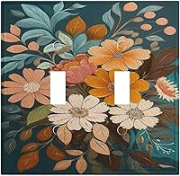 Vista 83 de Cubiertas Decorativas de Arte para Interruptores de Luz, Hojas de Otoño, Placa de Pared de Palanca Individual, Cubierta Decorativa de Interruptor