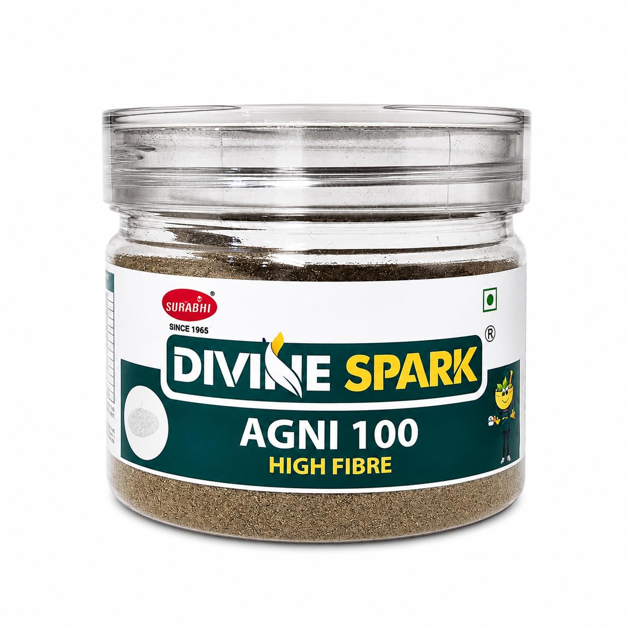 DIVINE SPARK Agni 100 High Fibre Herbal Wellness Blend (100g) | Authentic Combination of Herbs, Roots, Spices & Cereals | Supports Digestive Health, Detox Wellness & Overall Wellbeing-image-46