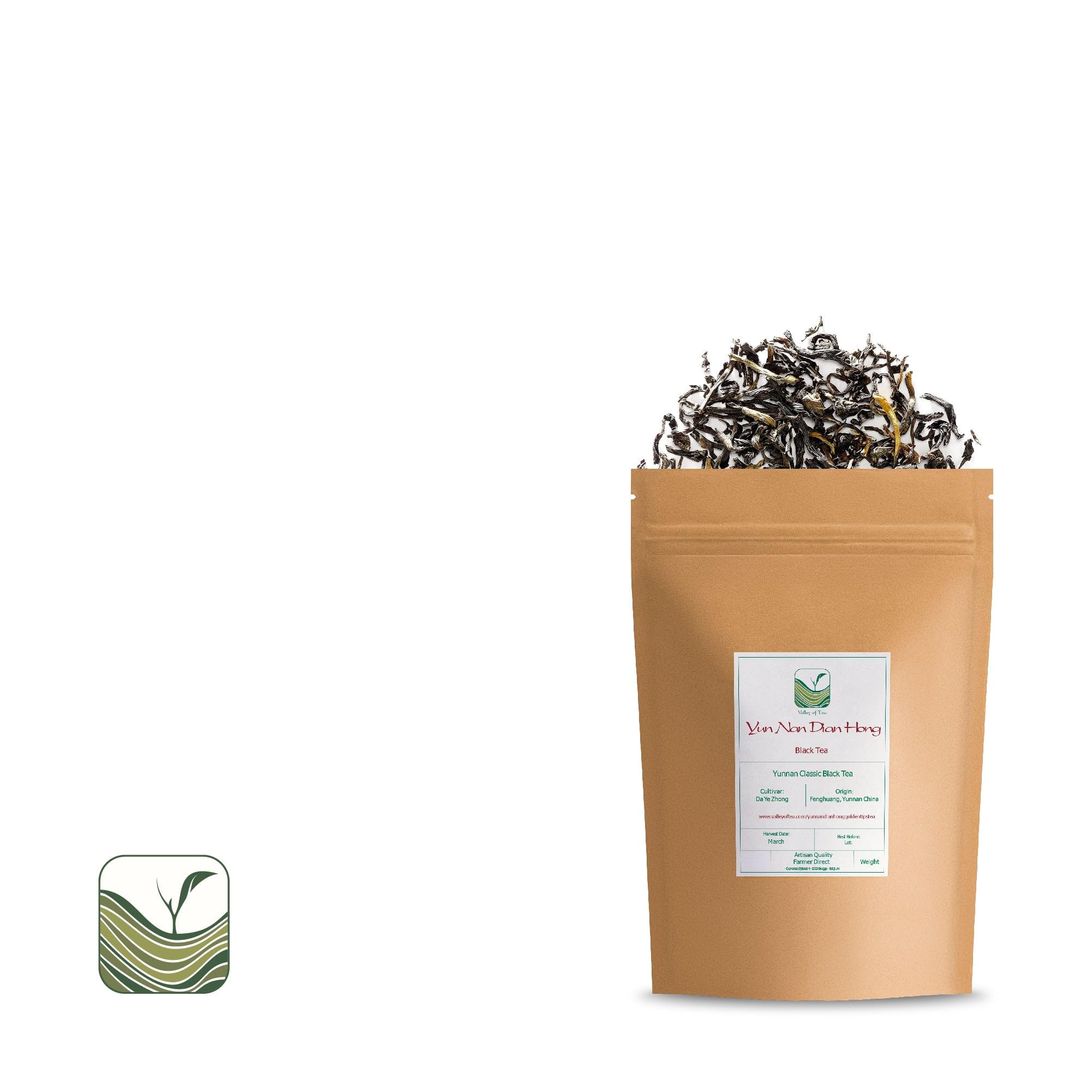 Yunnan Black Tea From China - Golden Monkey Tea China - Yun Nan Dianhong - Dian Hong | słodki miodowy smak z charakterystycznym połyskiem widocznym w suchym naparze