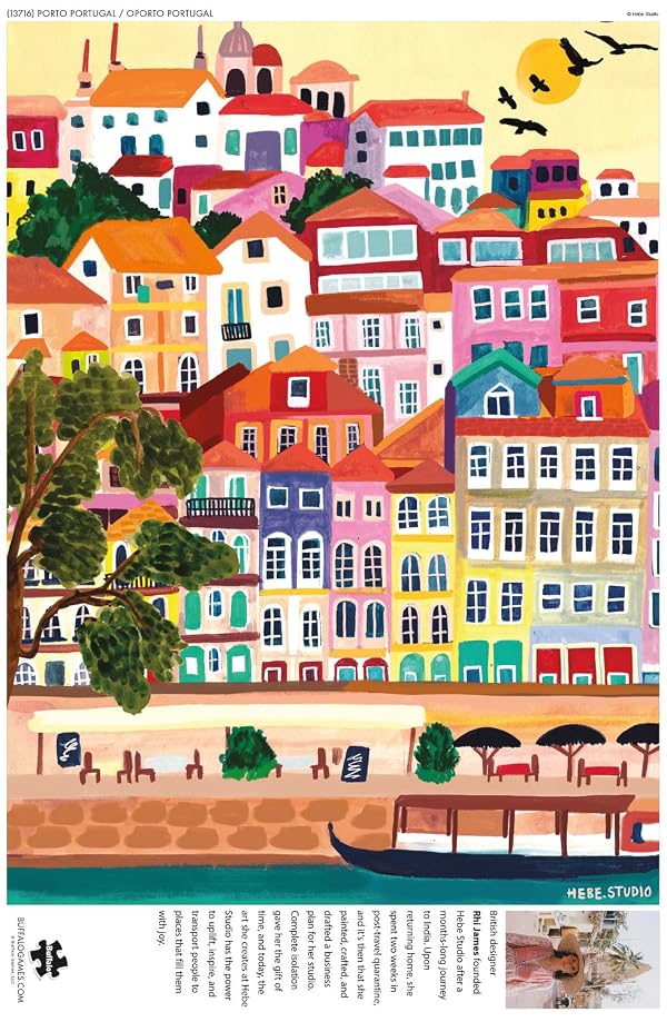 Buffalo Games - Bonjour - Porto Portugal 1000 Piece Jigsaw Puzzle - 26.75 x 19.75 in - Poster Included - Relaxing Solo Activity - Adult Puzzles by Buffalo Games - Image 4