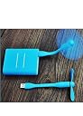 DR-778 Portable Mini USB Dragon Fan with 2 Leaf & 1 Pc Poratble LED Mini Light Connect with Laptop, Smartphone, Powerbank, USB Adapter/Hub (Multicolour) gallery image