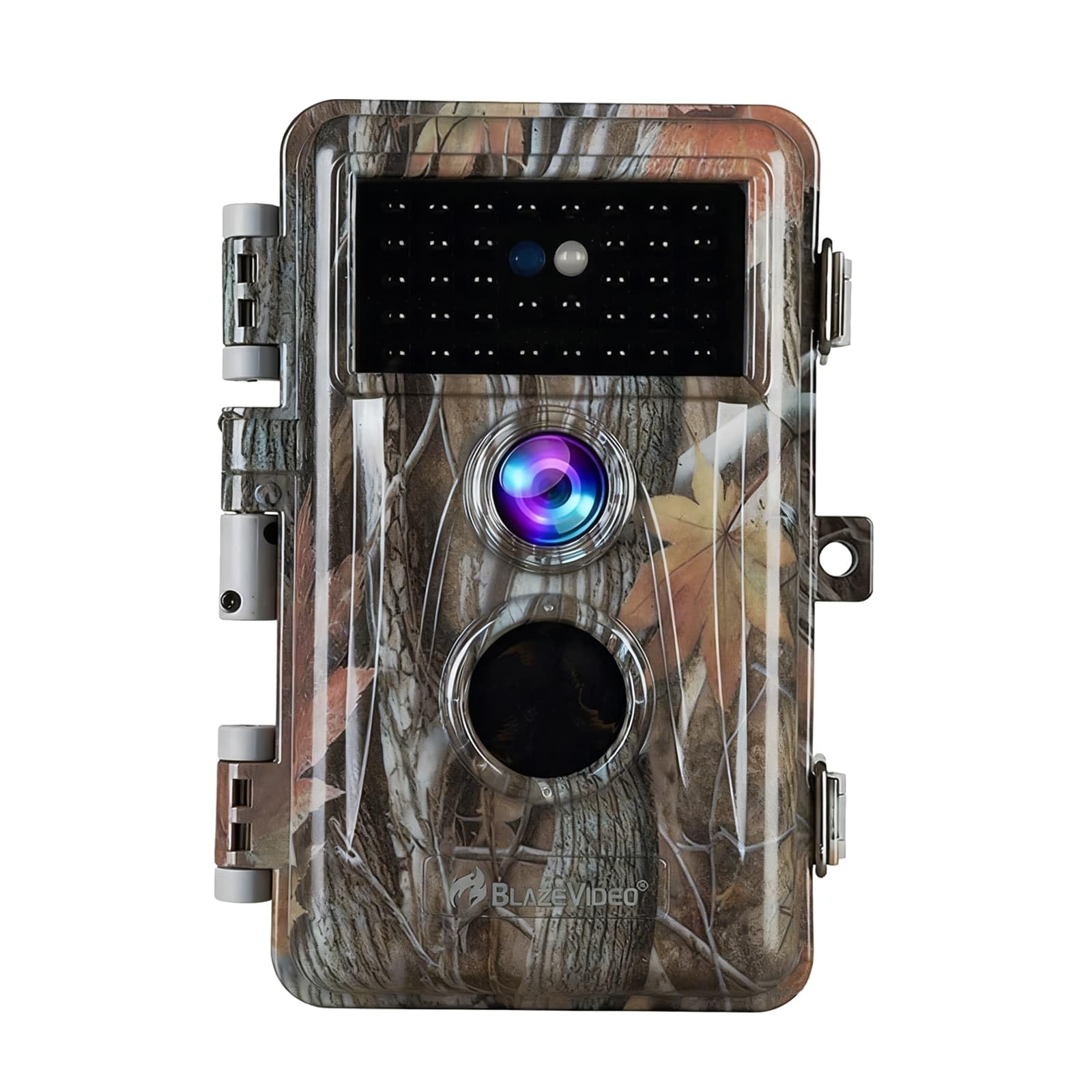 BLAZEVIDEO Kamera myśliwska, nagrywanie wideo 48MP 1296P z noktowizorem, wodoodporna IP66 i bez migoczącej podczerwieni LED, aktywowana ruchem, 2,4" LCD, model zdjęć i wideo