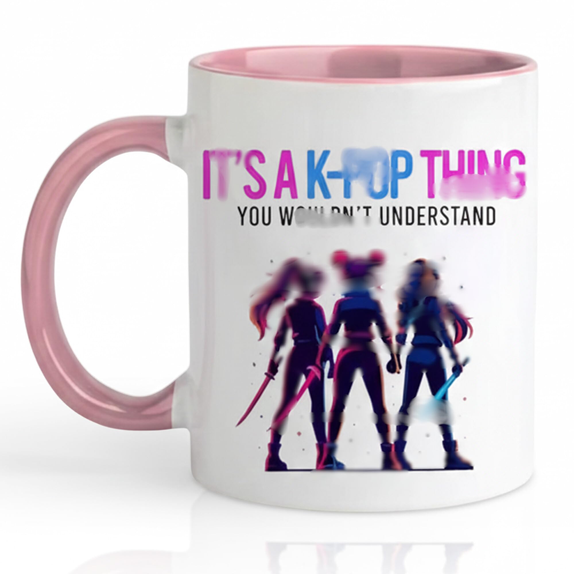 Kpop Inspired Hunters 11oz Mug,Cute Anime Ceramic Coffee Huntr/x Mug Gifts for Gamers Girls, Fans, K Pop Funny Cup Birthday Gifts for Girls, Teens, Adults