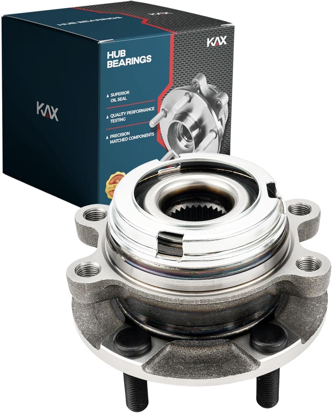 513296 Front Wheel Bearing Hub Assembly Driver/Passenger for 2007-2018 Altima,2013-2020 Pathfinder, 2009-2019 Maxima, 2015-2018 Murano, 2014-2019 QX60, 2013 JX35 5 Lug W/ABS