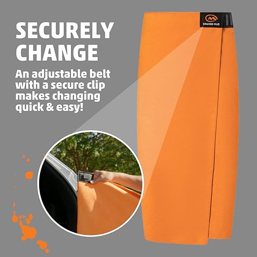 Miniatura 7 de M Orange Mud Transition Wrap - Funda impermeable para asiento de coche y toalla cambiadora (gris)