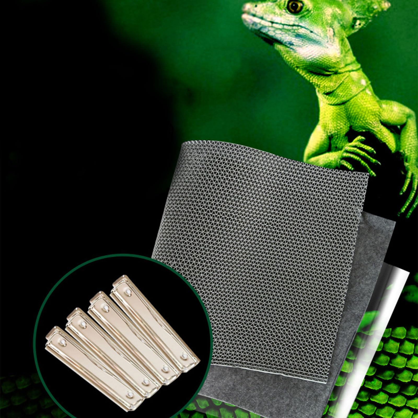 Alfombra de reptiles, tapete de sustrato de dragón barbudo, tapete de cama cortable para almohadilla de dormir de dragón barbudo, terrarios, accesorio de forro para reptiles, alfombras para
